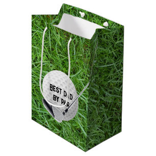 Golf Club with Ball For Dad Medium Gift Bag
