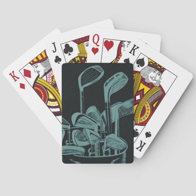 Golf Clubs Cards (Back)
