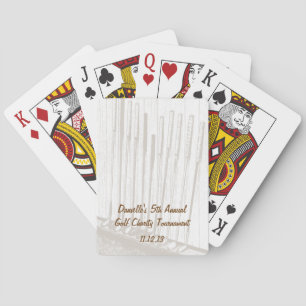 Golf Clubs Custom Playing Cards