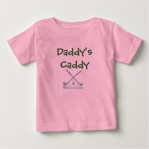 golf-clubs, Daddy's Caddy Baby T-Shirt