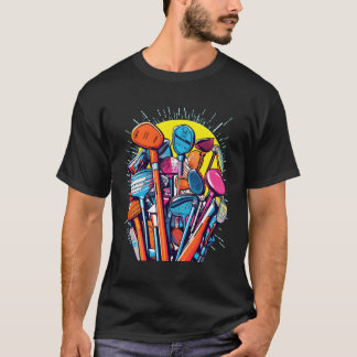 Golf Clubs Golfer Golfing Golf Player Putter Pop T-Shirt