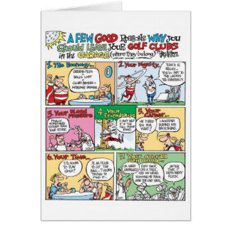 Golf Clubs in the Garage