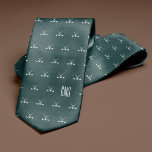 Golf Clubs Monogrammed Dark Green Tie<br><div class="desc">Golf clubs on a dark green background. Personalize with a monogram to make the perfect one of a kind gift.

Looking for a different color? No problem! Simply click the "Customize" button and select the background color of your choice.</div>