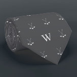 Golf Clubs Monogrammed Initials Vampire Grey Tie<br><div class="desc">Elevate his style on and off the golf course with our Novelty Golf Club Tie featuring a unique design of two golf clubs in mid-swing, accompanied by the sophistication of monogrammed initials. This distinctive tie is more than just an accessory; it's a statement piece for the golf enthusiast in your...</div>