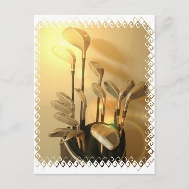 Golf Clubs Postcard (Front)