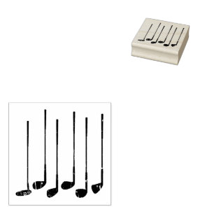 Golf clubs rubber stamp
