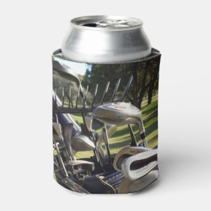 Golf Clubs Stubby Can Holder. Can Cooler