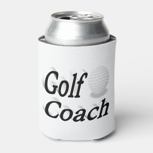 Golf Coach  Can Cooler (Can Front)