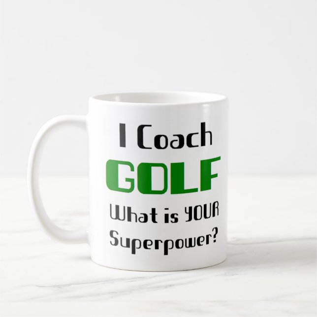 golf coach coffee mug (Left)
