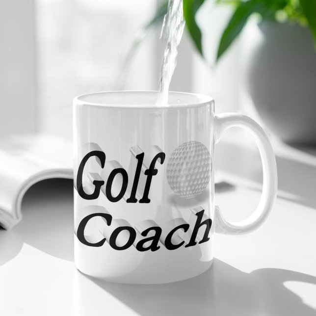 Golf Coach half text Coffee Mug (Creator Uploaded)