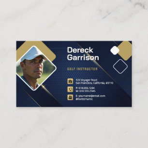 Golf Coach   Professional Golf Instructor Lesson Business Card