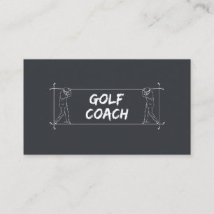 Golf Coach Teacher Lessons Instruction Instructor  Business Card