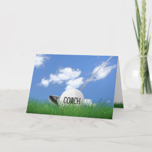 golf coach thank you card