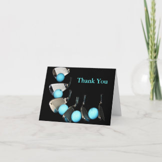 Golf Coach Thank You Golf Ball And Irons  Card