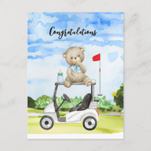 Golf Congratulations for Baby Golfer It's Boy Card