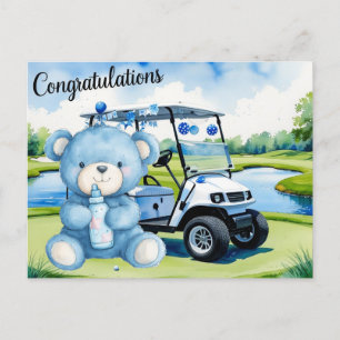 Golf Congratulations for Baby Golfer It's Boy Card