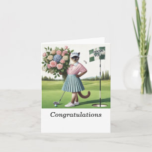 Golf Congratulations for golfer on golf course Card