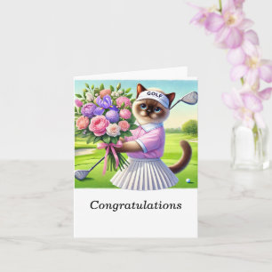 Golf Congratulations for golfer on golf course Card