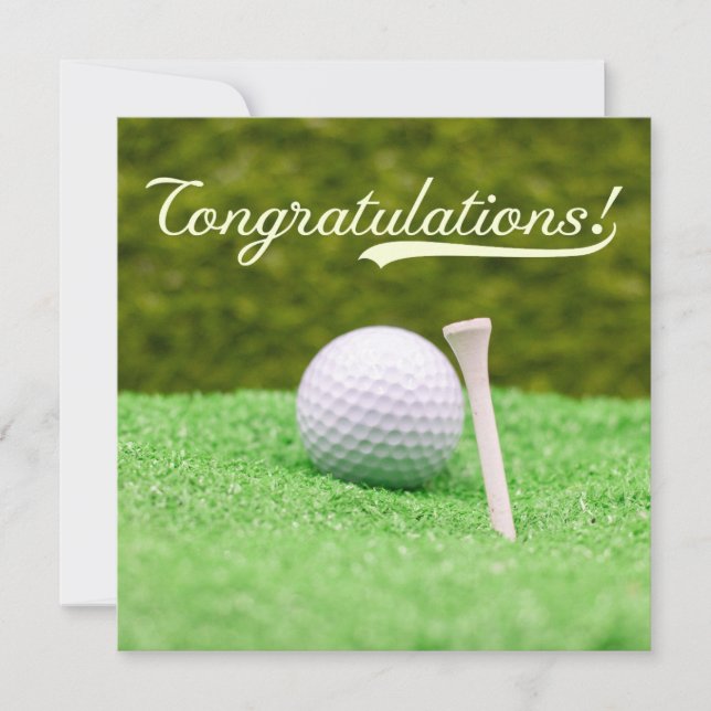 Golf Congratulations "Hole-in-One Your Golfing  (Front)