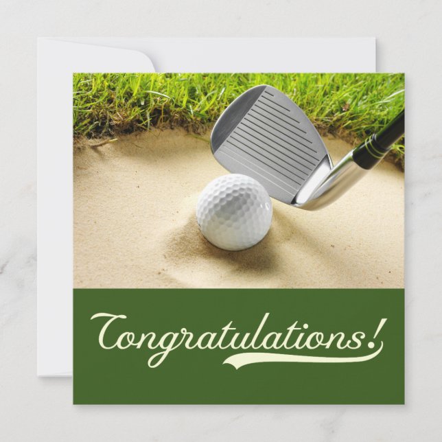 Golf Congratulations "Hole-in-One Your Golfing  (Front)
