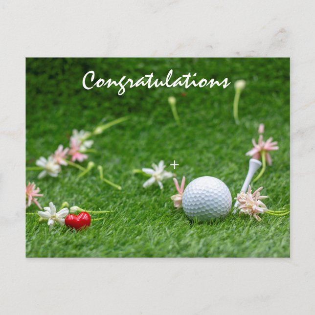 Golf Congratulations Postcard (Front)