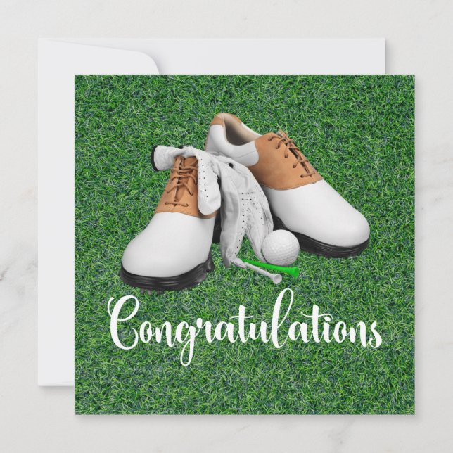 Golf Congratulations themed for golfer  (Front)
