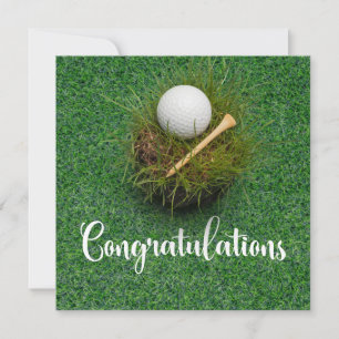Golf Congratulations themed for golfer 