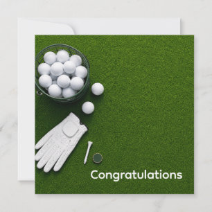 Golf Congratulations themed for golfer
