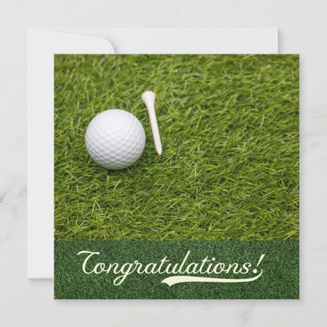 Golf Congratulations you did it for golfer   (Front)