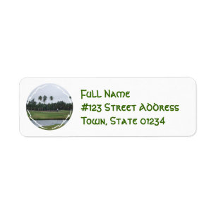 Golf Country Club Mailing Label
