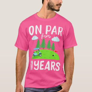 Golf Course 11th Birthday Golf Cart T-Shirt