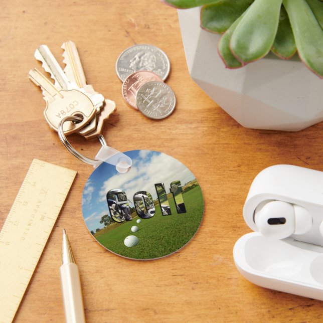 Golf Course And Logo, Key Ring (Desk)