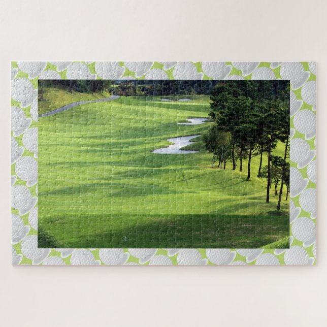 Golf Course & Ball Jigsaw Puzzle (Horizontal)