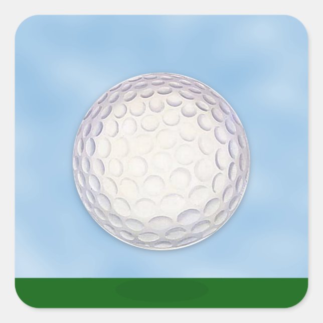 Golf Course Chip Shot Sports Square Sticker (Front)