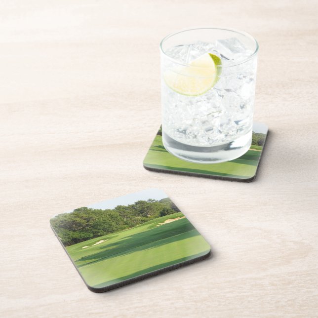 Golf Course Cork Coaster (Right Side)