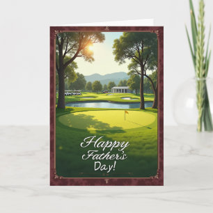 Golf Course Fathers Day Card