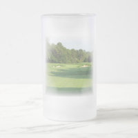 Golf Course Frosted Beer Mug