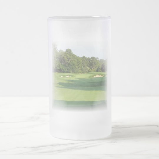 Golf Course Frosted Beer Mug