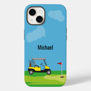 Golf Course Golf Cart Cartoon Personalised  Case-Mate iPhone 14 Case