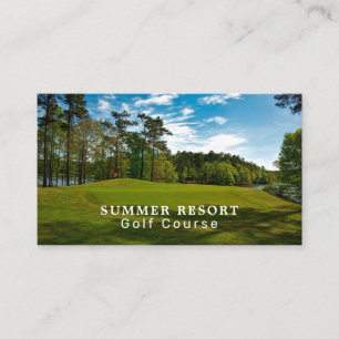 Golf Course, Golf Club, Golfer, Golf Coach Business Card