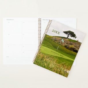 Golf Course Golfer Photography Personalised Planner