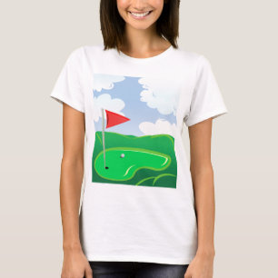 Golf Course Green Womens T-Shirt