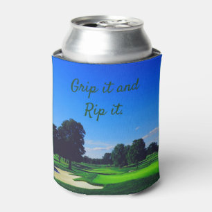 Golf Course Grip it and Rip it Can Cooler