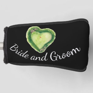 Golf course heart shape head cover