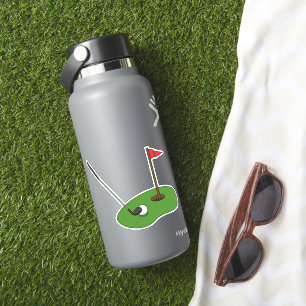 Golf Course Hole with Flag