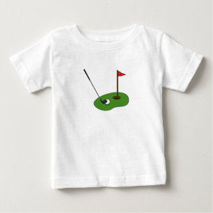 Golf Course Hole with Flag Baby T-Shirt