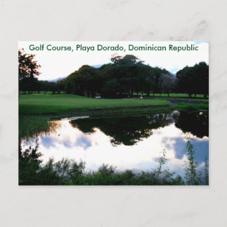 golf course in the Dominican Republic Postcard