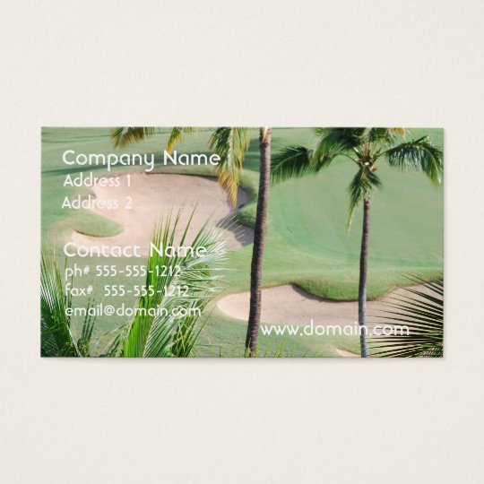 Golf Course in Tropics Business Cards