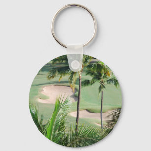 Golf Course in Tropics Keychain
