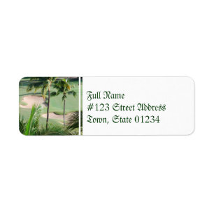 Golf Course in Tropics Mailing Labels
